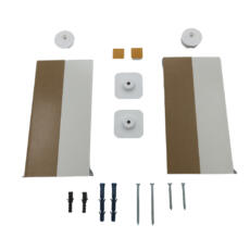 Spiegelmontageset inhoud - witte achtergrond