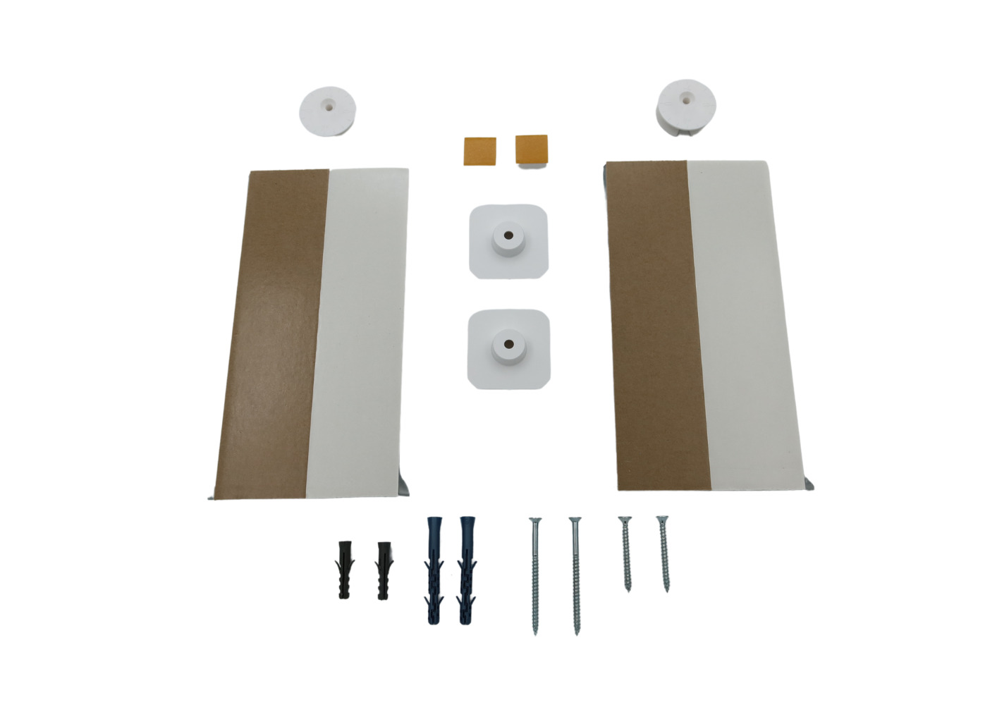 Spiegelmontageset inhoud - witte achtergrond