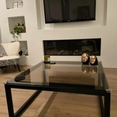 Glazen salontafel