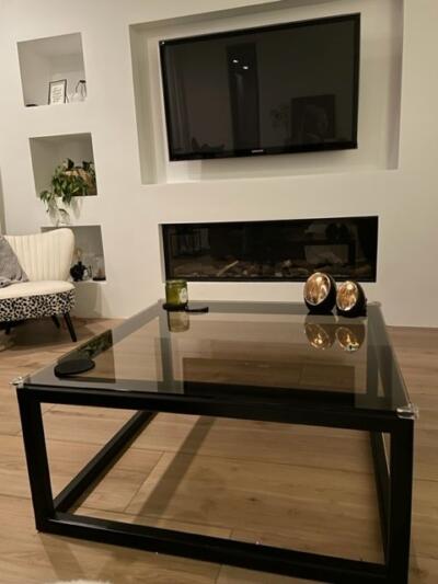 Glazen salontafel
