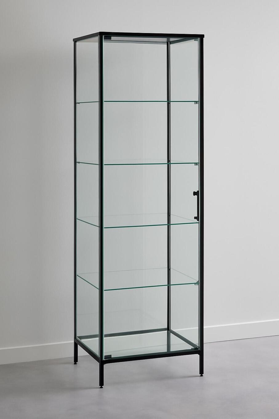 Vitrinekast van glas