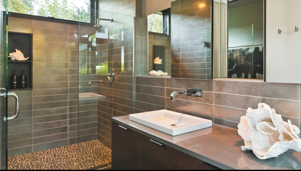 Timeless glas in een doucheruimte