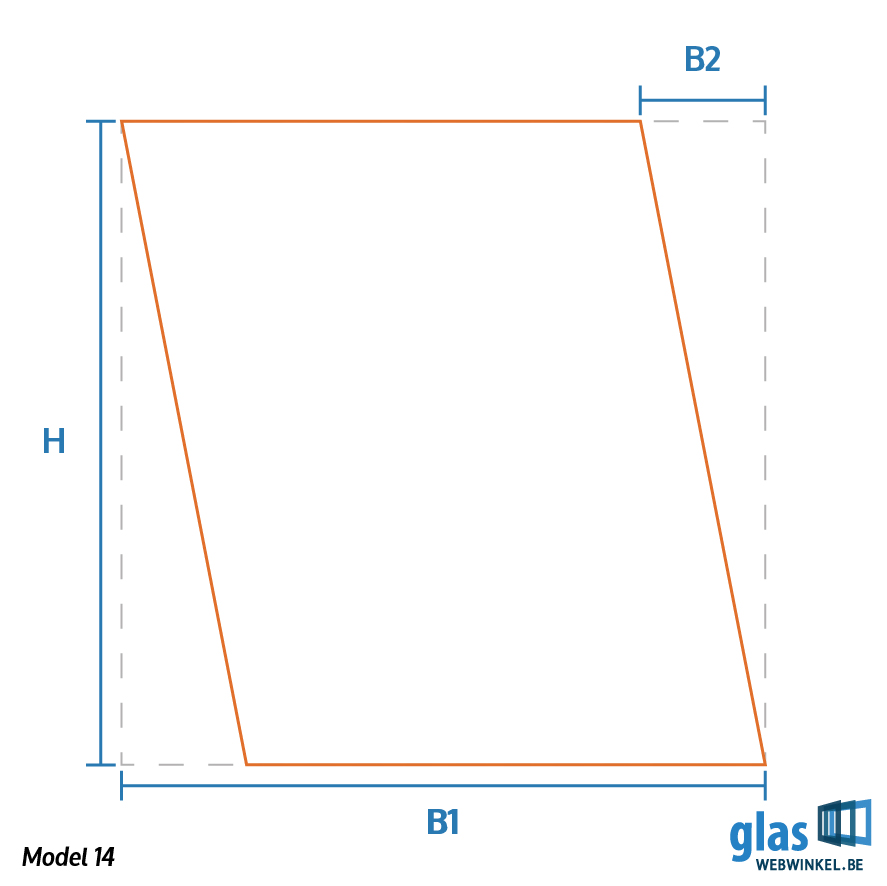 Model 14 - spiegel parallellogram links