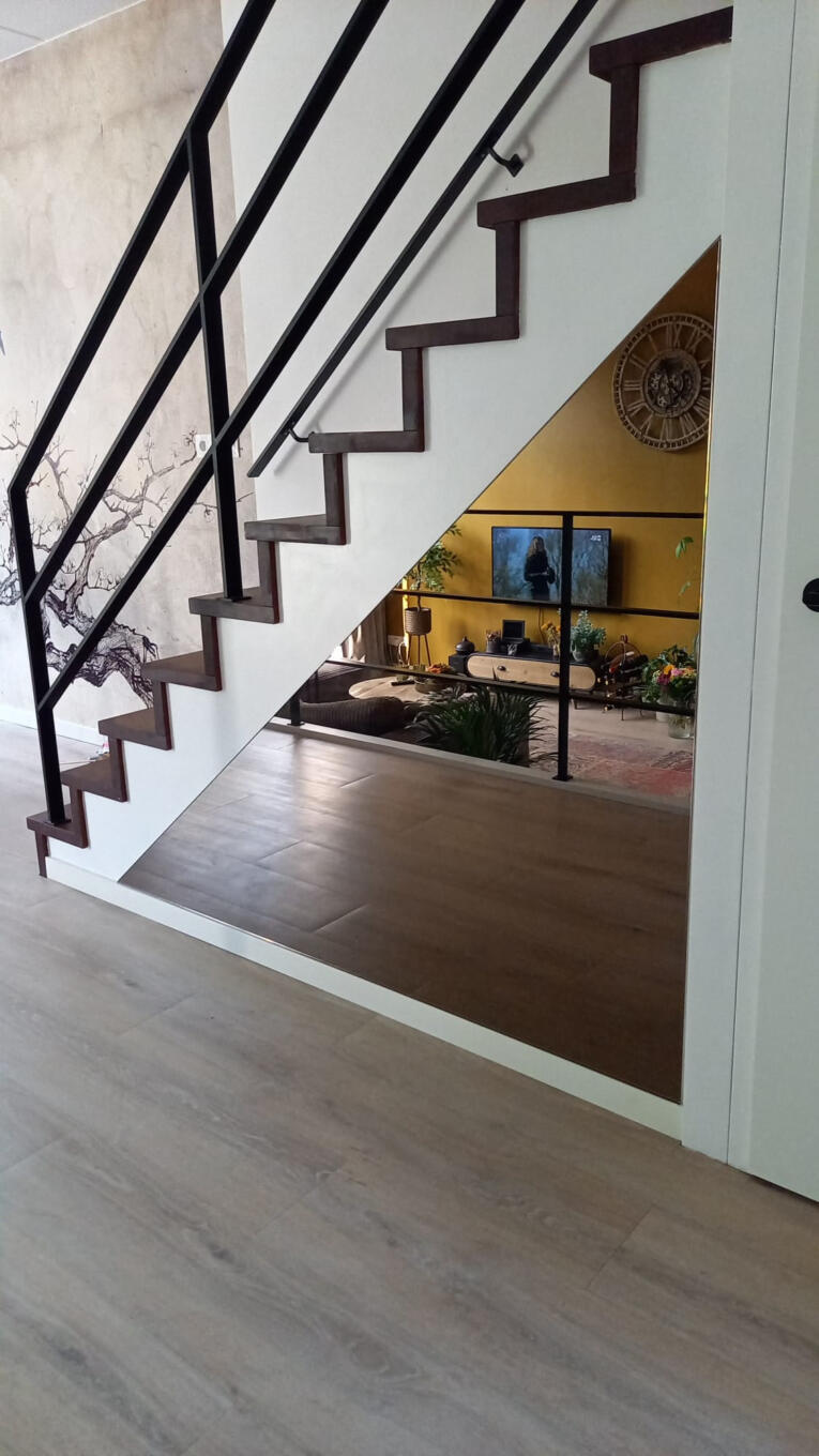 Driehoekige spiegel - brons