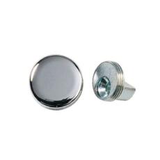 Ronde spiegelklem glans chroom (verpakt per 4 stuks)