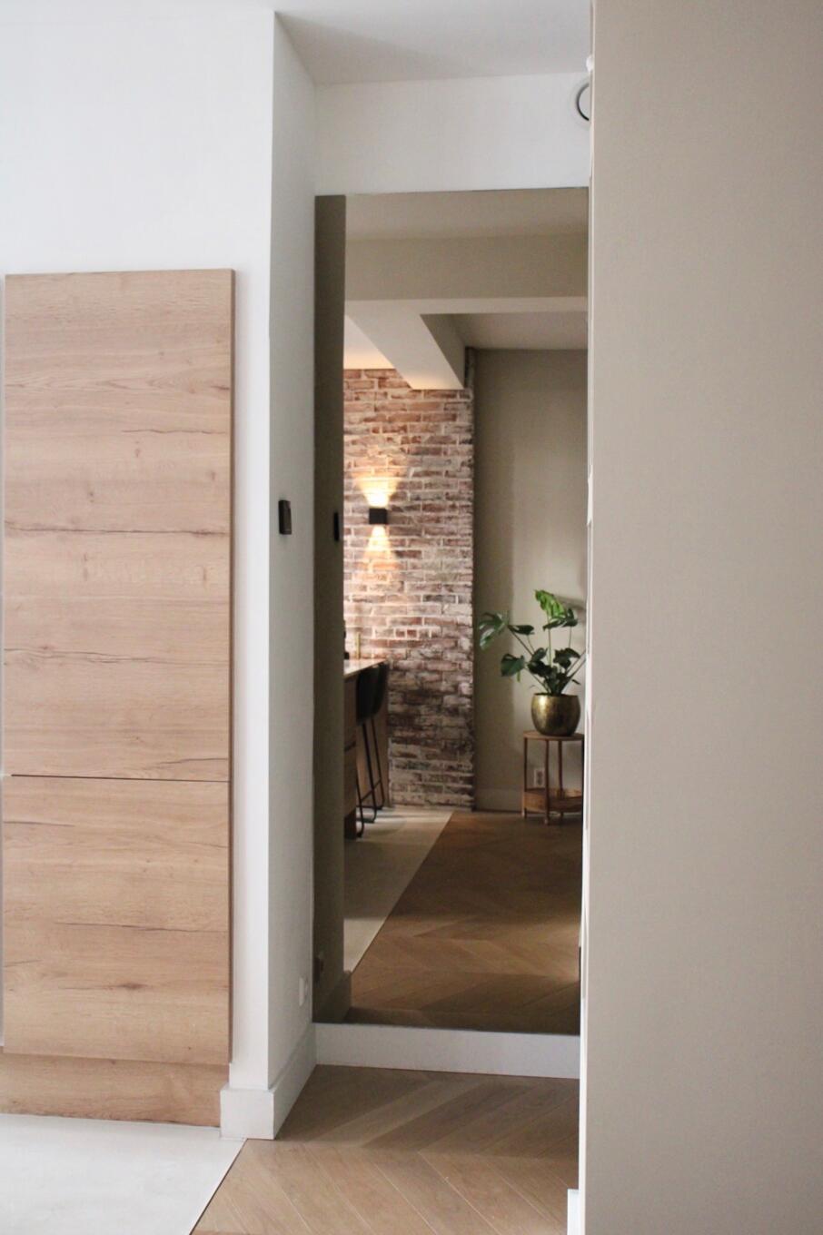 Rechthoekige spiegel brons gekleurd