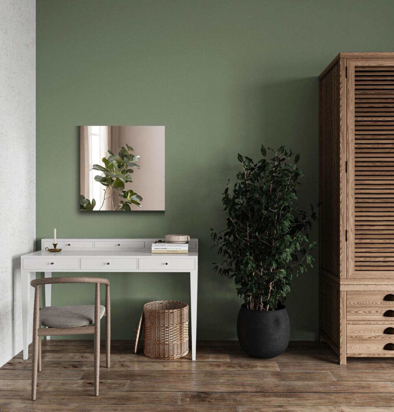 Kleine spiegel voor in de woonkamer