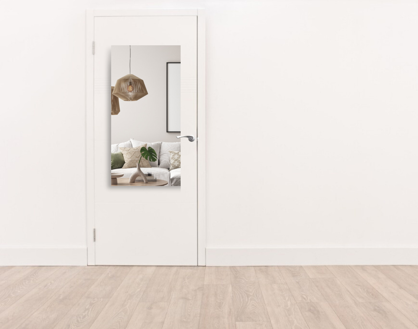 Deurspiegel verzilverd 600 x 1200 mm - voor verschillende toepassingen